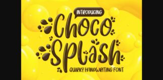 Choco Splash Font Poster 1