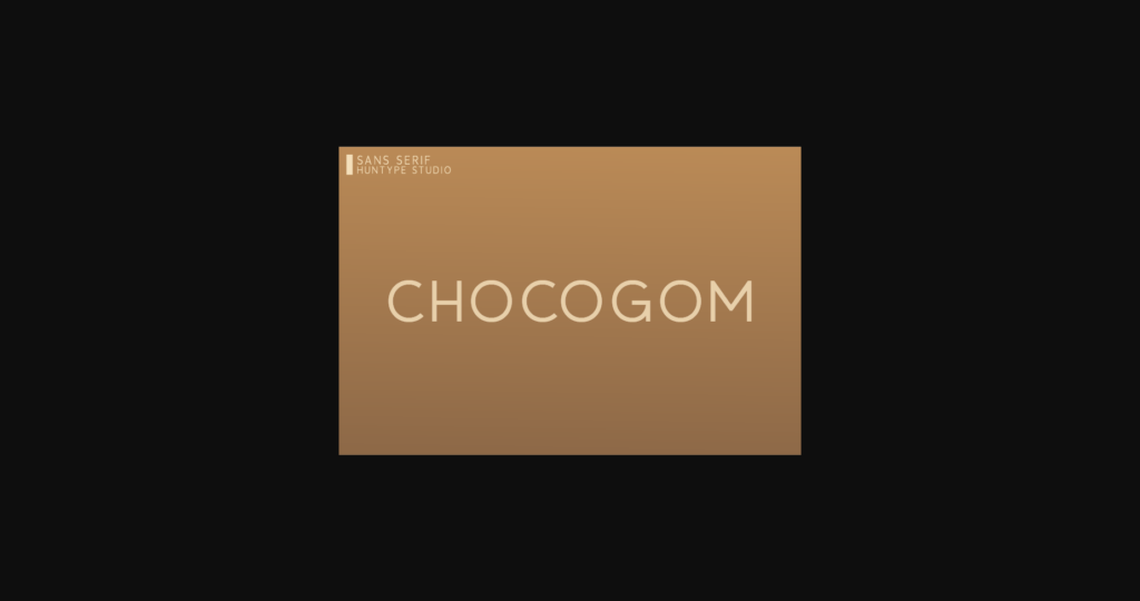 Chocogom Font Poster 1