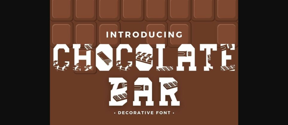 Chocolate Bar Font Poster 1