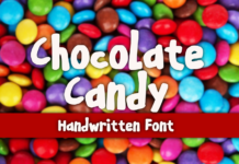 Chocolate Candy Font Poster 1