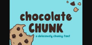 Chocolate Chunk Font Poster 1