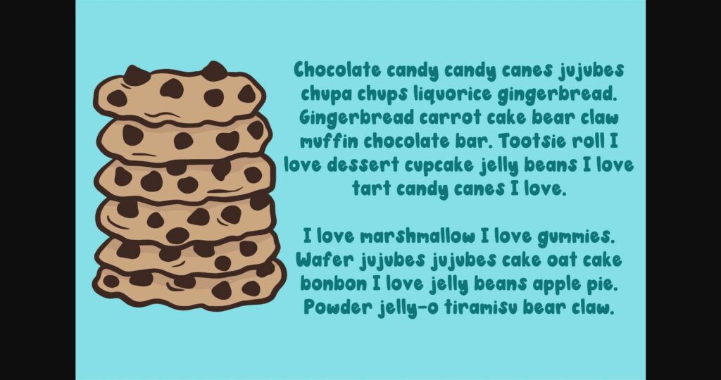 Chocolate Chunk Font Poster 8