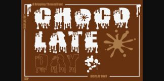 Chocolate Day Font Poster 1