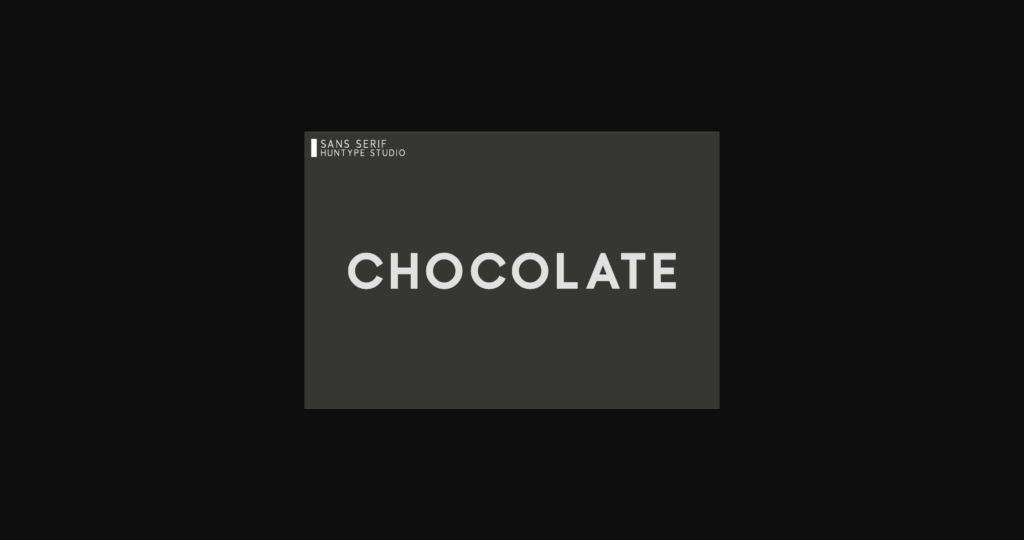 Chocolate Font Poster 3