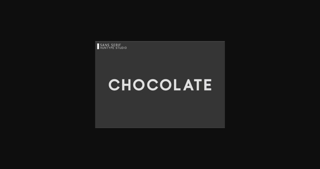 Chocolate Font Poster 2