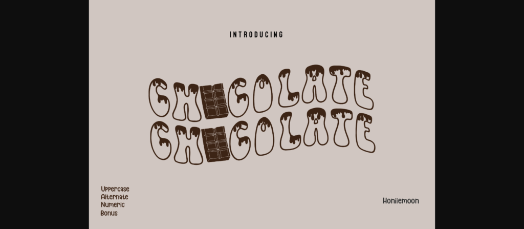 Chocolate Font Poster 3