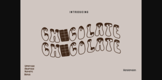 Chocolate Font Poster 1