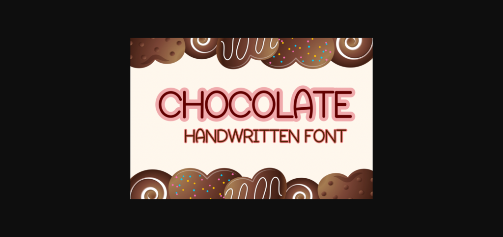 Chocolate Font Poster 1