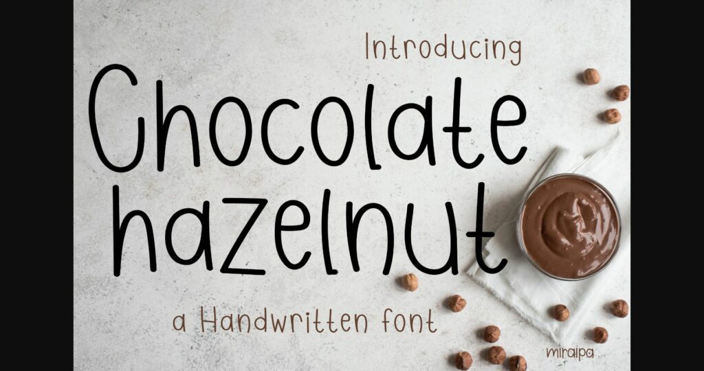 Chocolate Hazelnut Font Poster 1