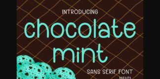 Chocolate Mint Font Poster 1