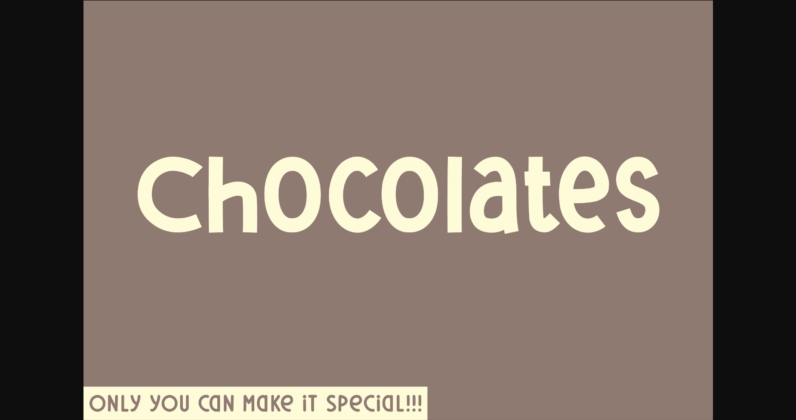 Chocolates Font Poster 3