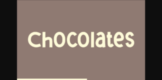 Chocolates Font Poster 1