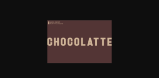 Chocolatte Font Poster 1