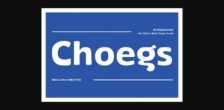 Choegs Font Poster 1