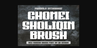 Chomei Sholiqin Brush Font Poster 1