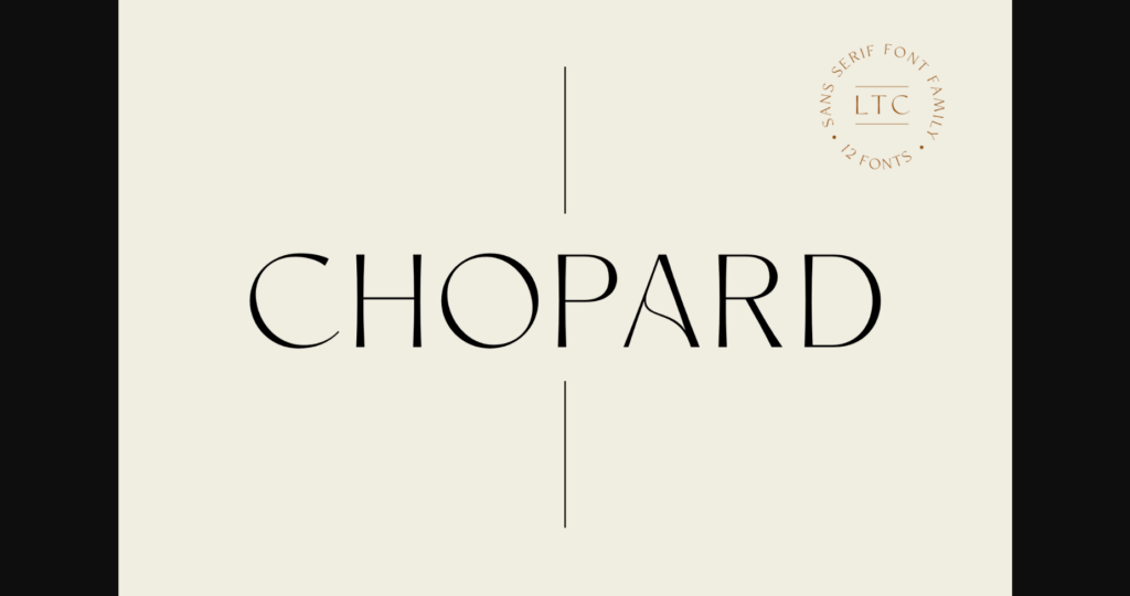 Chopard Font Poster 1