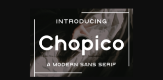 Chopico Font Poster 1