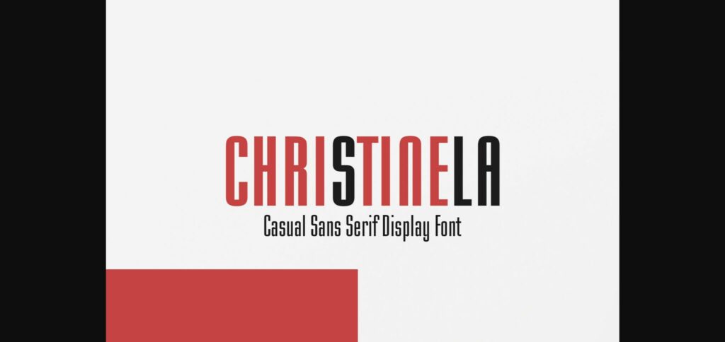 Christinela Font Poster 3