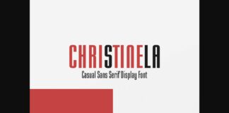 Christinela Font Poster 1