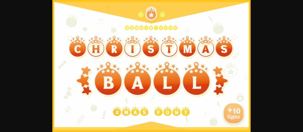 Christmas Ball Font Poster 1