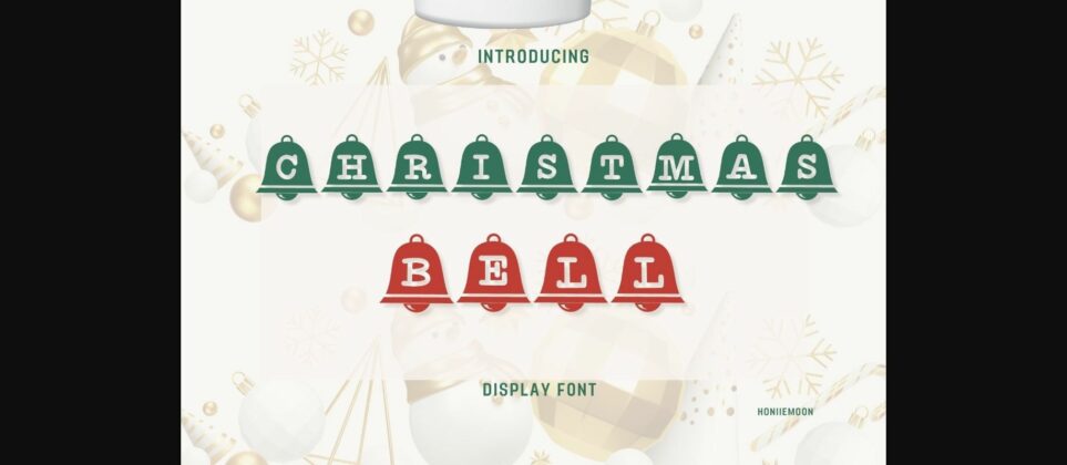 Christmas Bell Font Poster 3