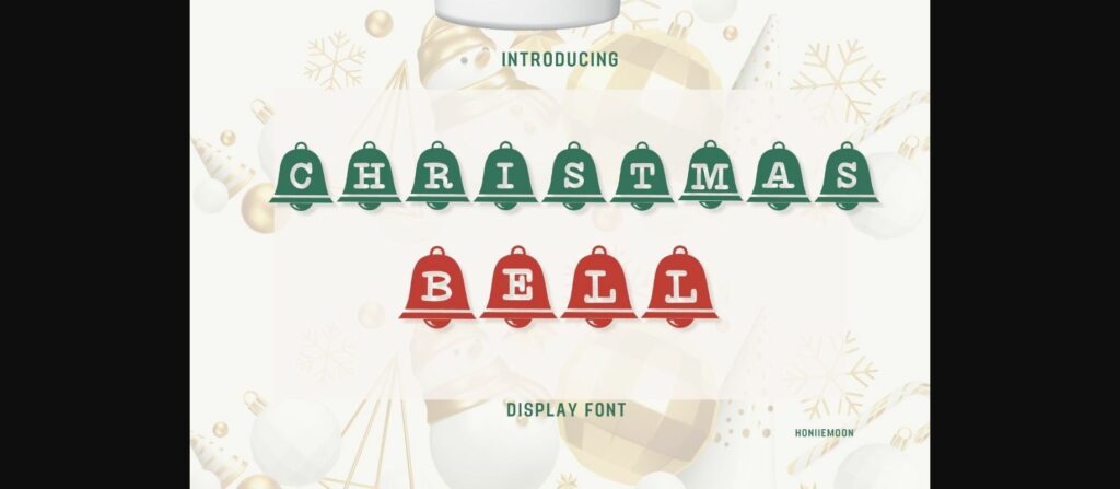 Christmas Bell Font Poster 1