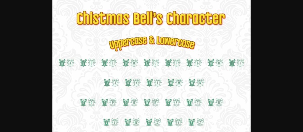 Christmas Bell Font Poster 2