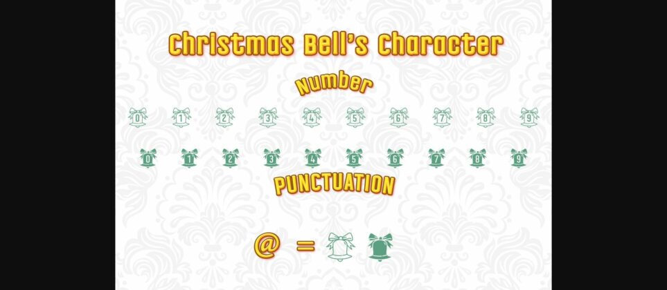 Christmas Bell Font Poster 5