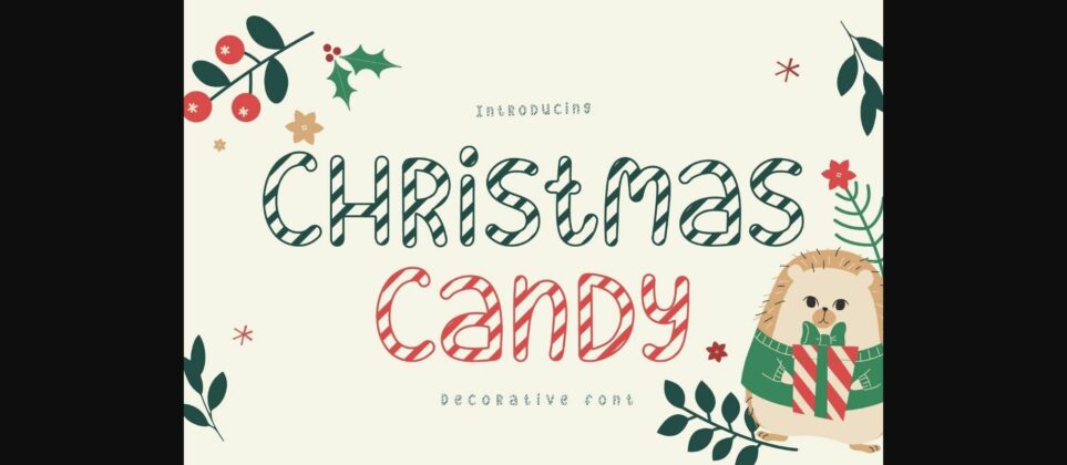 Christmas Candy Font Poster 3