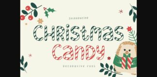 Christmas Candy Font Poster 1