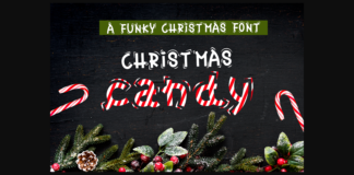 Christmas Candy Font Poster 1