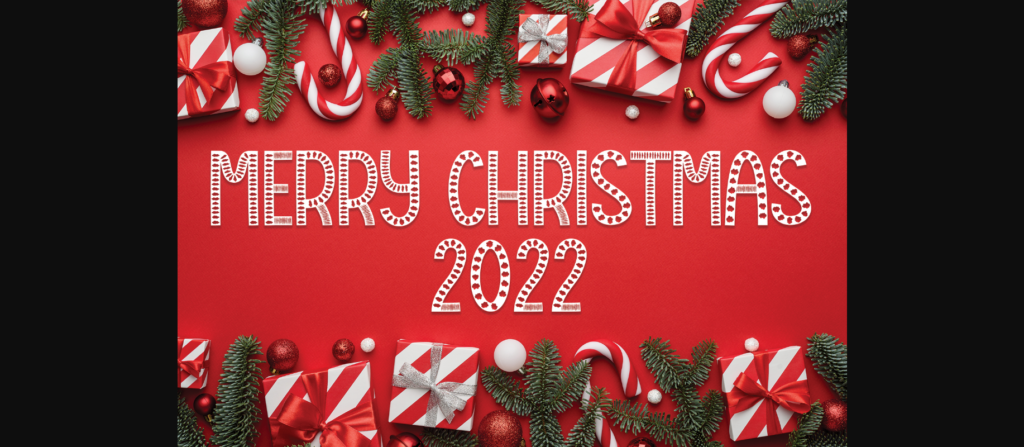 Christmas Cloud Font Poster 4