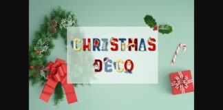 Christmas Deco Font Poster 1