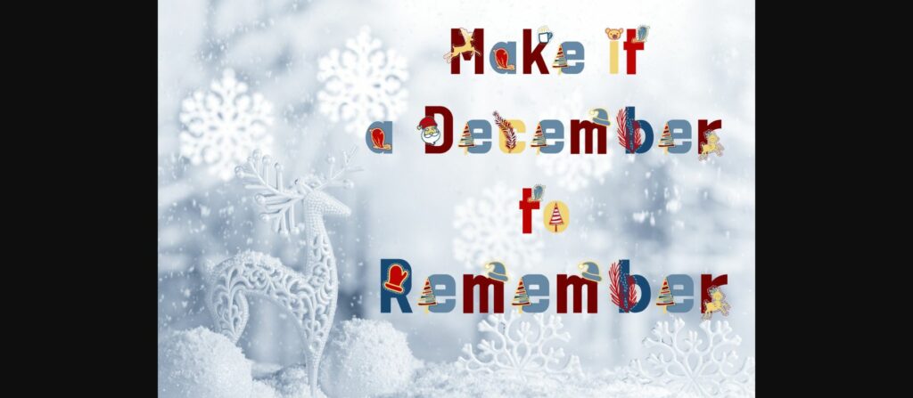 Christmas Deco Font Poster 9