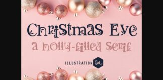 Christmas Eve Font Poster 1