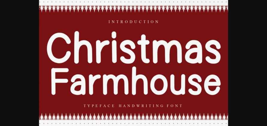 Christmas Farmhouse Font Poster 3