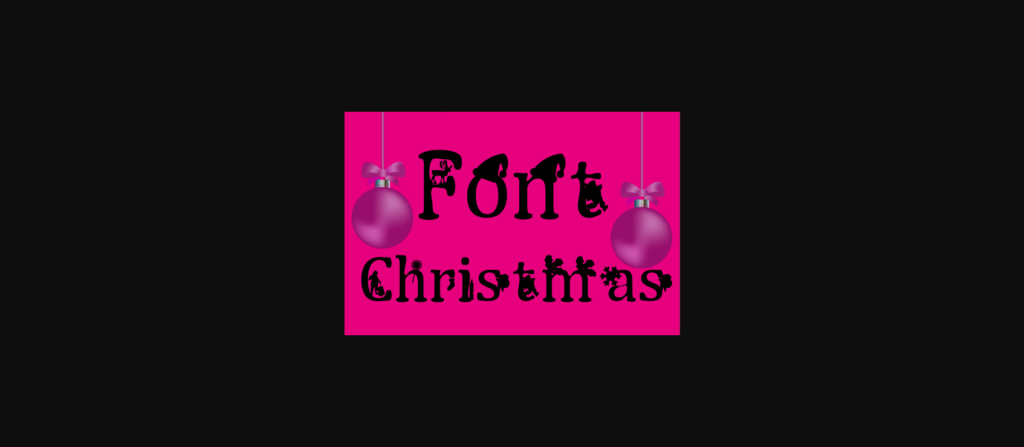 Christmas Font Poster 1