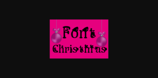 Christmas Font Poster 1