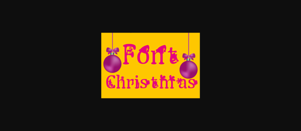 Christmas Font Poster 5