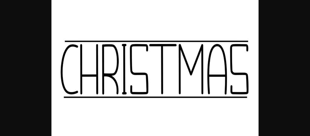 Christmas Font Poster 1