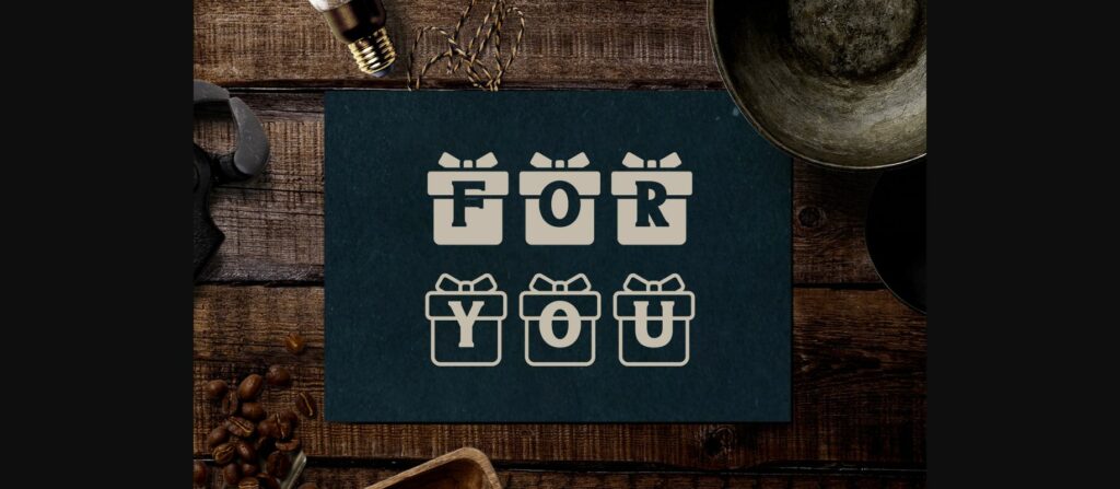 Christmas Gift Font Poster 10