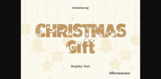 Christmas Gift Font Poster 1