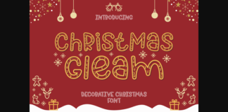 Christmas Gleam Font Poster 1