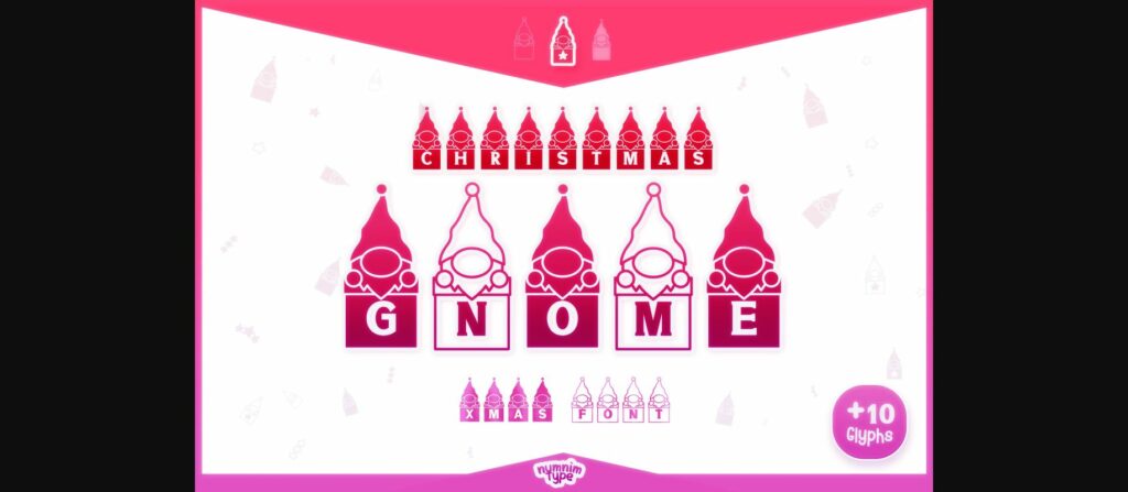 Christmas Gnome Font Poster 3