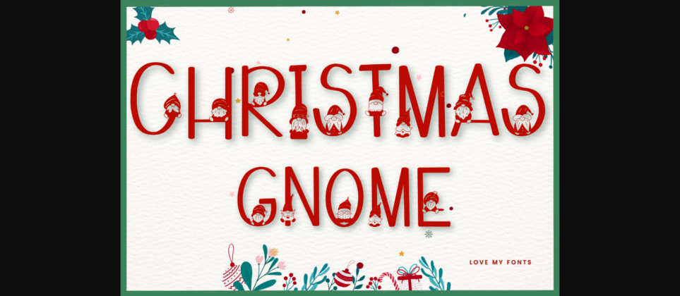 Christmas Gnome Font Poster 3