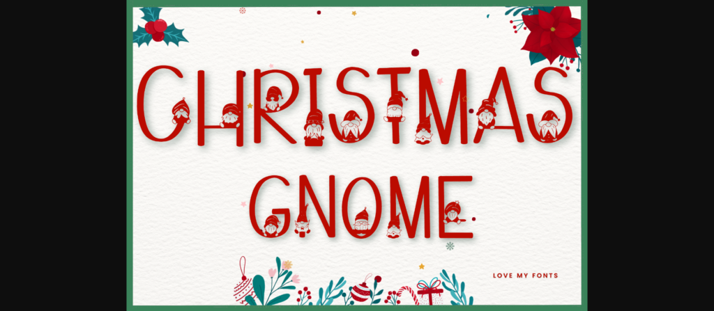 Christmas Gnome Font Poster 1