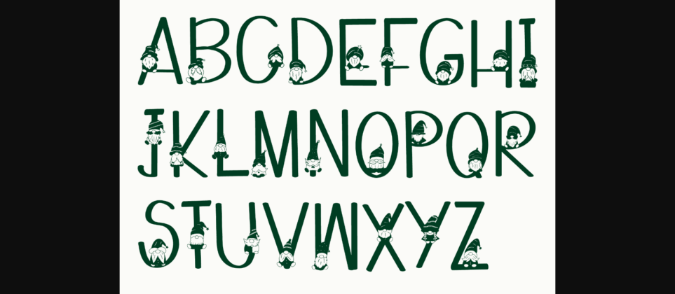 Christmas Gnome Font Poster 4