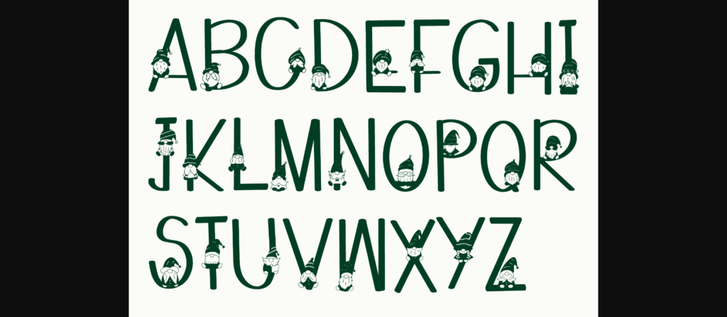 Christmas Gnome Font Poster 2