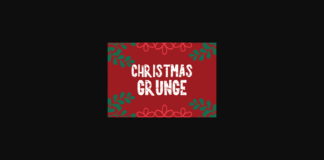 Christmas Grunge Font Poster 1