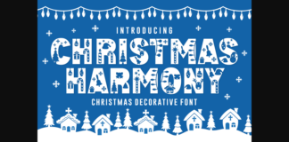 Christmas Harmony Font Poster 1